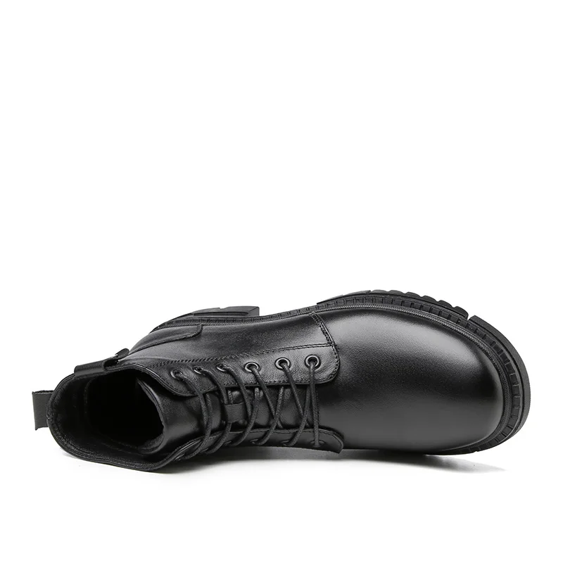 Мужская обувь из натуральной кожи модные уличные походные ботинки на шнуровке