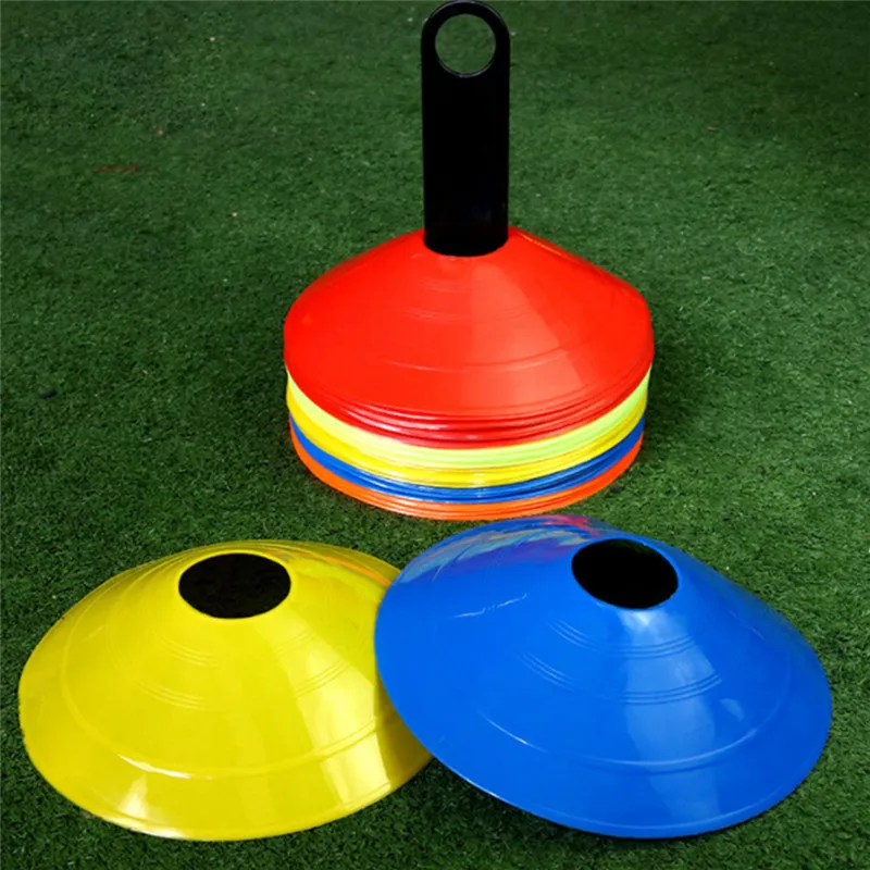 10Pcs/Set Cones Marker Discs 20cm Soccer Football Training Team Sports Accessories Entertainment Equipment 4 Colors | Спорт и