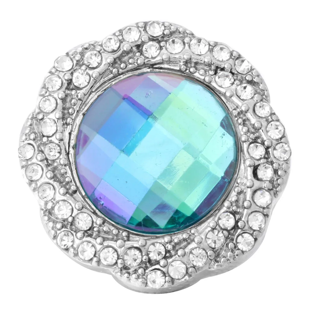 5 шт./лот Новинка 18 мм кнопки ювелирные изделия в виде цветка из стразов украшения