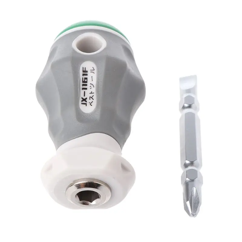 Double Headed Phillips Flat Screwdriver Magnetic Bits Anti-static Big Anti Slip Rubber Handle Professional Repair Tool Household |