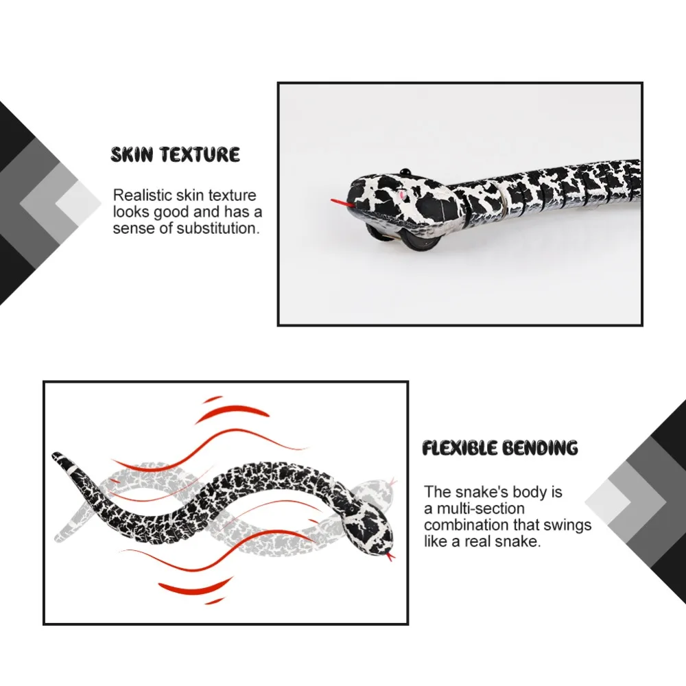 RC Змея с дистанционным управлением и яйцо гремучая животное фокус озорства