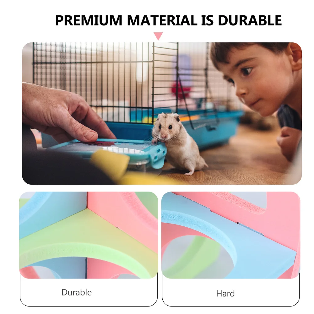 

2PCS Funny Hamster Fitness Circle Playthings Hamster Exercise Toys(Random Color)