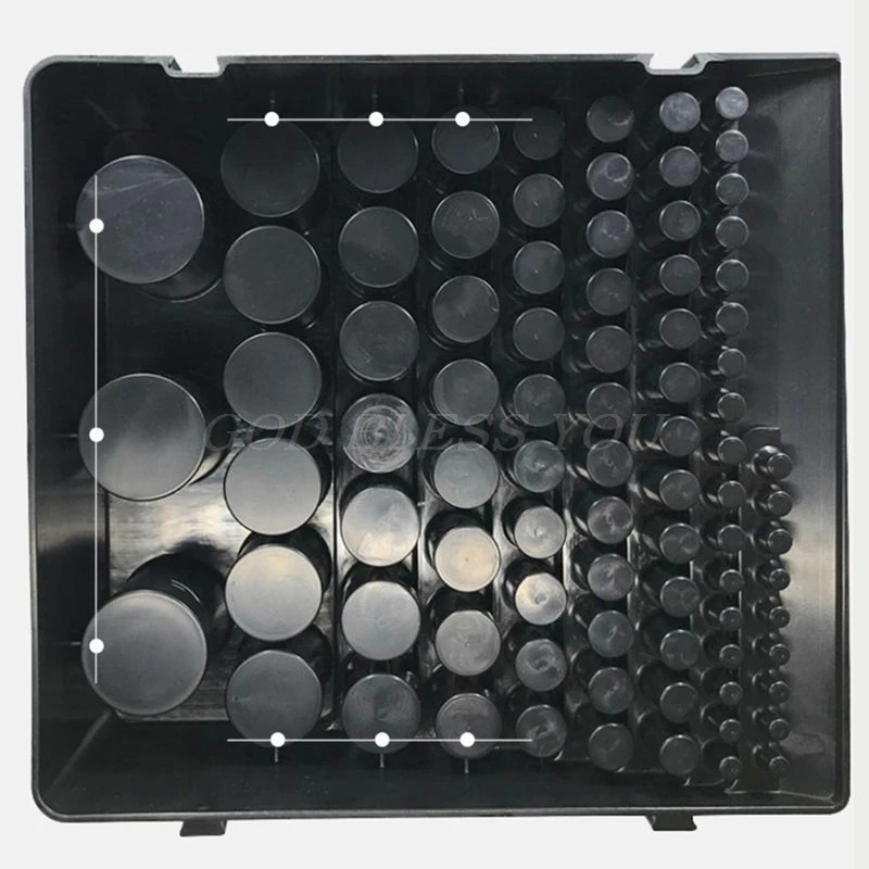 

Black Drill Bit Storage Box Milling Cutter Drill Finishing Holder Organizer Case Drop Shipping