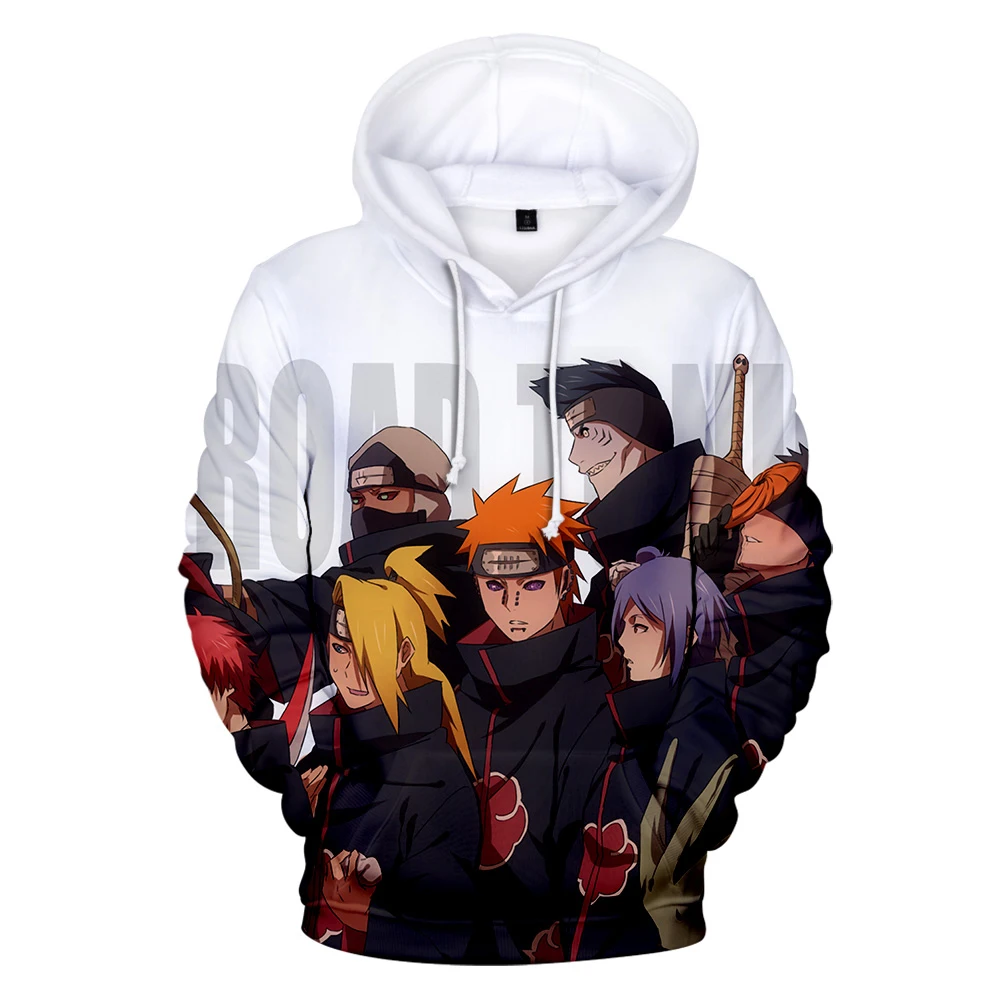 

Spring and Autumn Men's and Women's Hoodies 3D Printing Japanese Anime Kakashi Children's Pullover Sweatshirt Fashion Caot