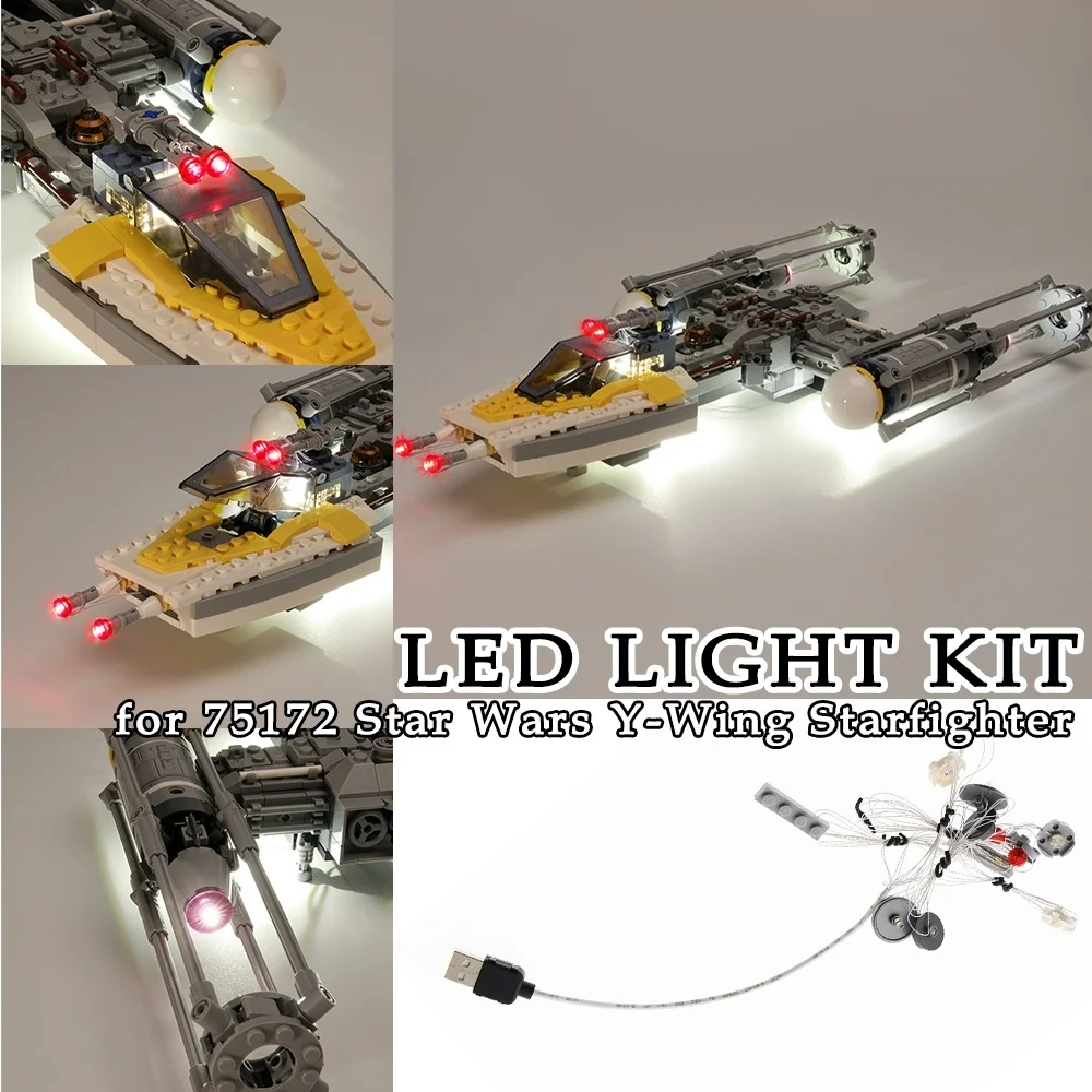 Светодиодный светильник набор для 75172 Звездных войн y-крылышко Звездный боец