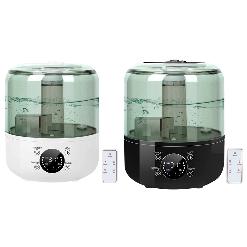 

HOT-Ultrasonic Cool Mist Humidifiers 3L,USB Portable Desk Diffuser Remote Control for Bedroom Home Office Room