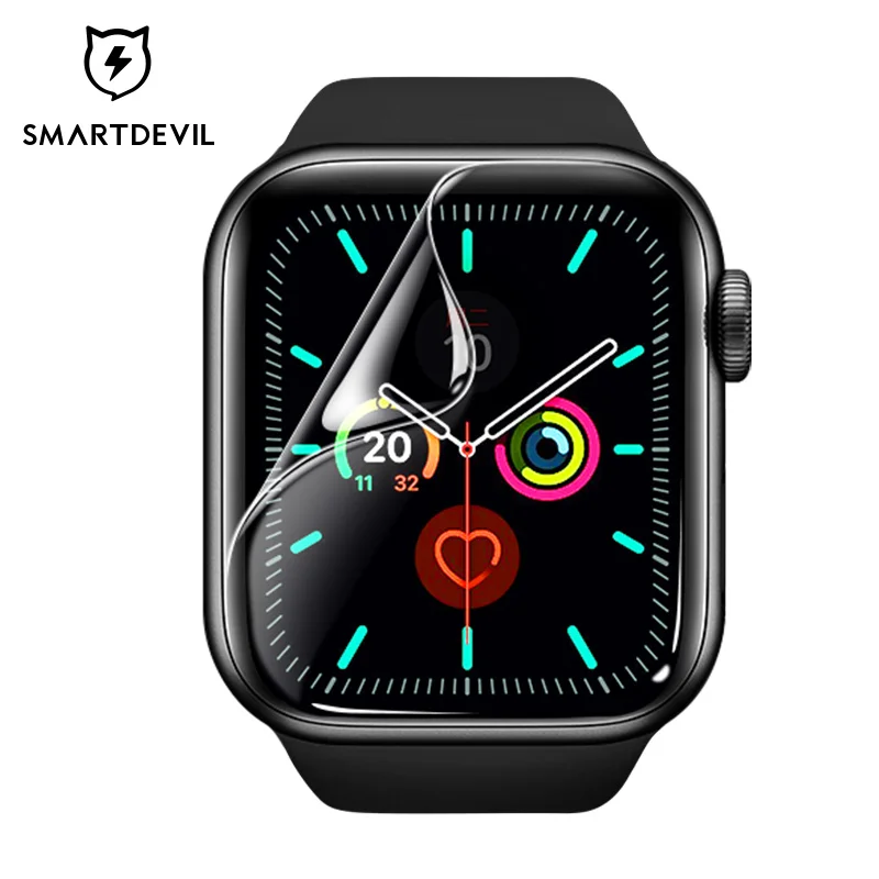 Мягкая клеящаяся пленка SmartDevil для iWatch 7 41 мм 45 SE 6 5 4 44 40 Защита экрана Apple Watch 3 2 1 42 38