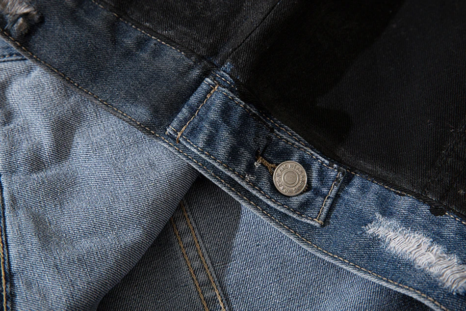 

Fashion Autumn Long Sleeve Ulzzang Harajuku Windbreaker Jeans Jackets Men Lapel Casual Chaqueta Hombre Denim Bomber Jacket