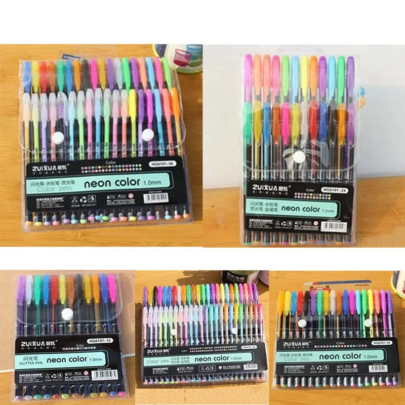

Color fluorescent stick set DIY hand account art brush School Stationery