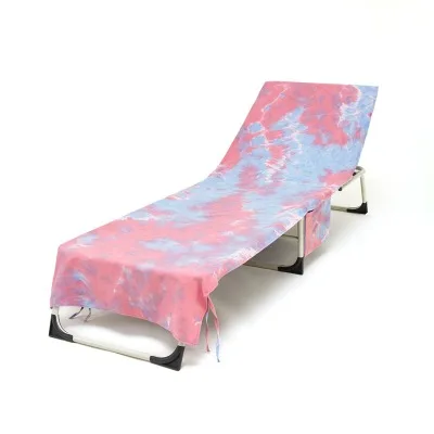 Принт переносное пляжное кресло Полотенца чехлы с карманом на открытом воздухе