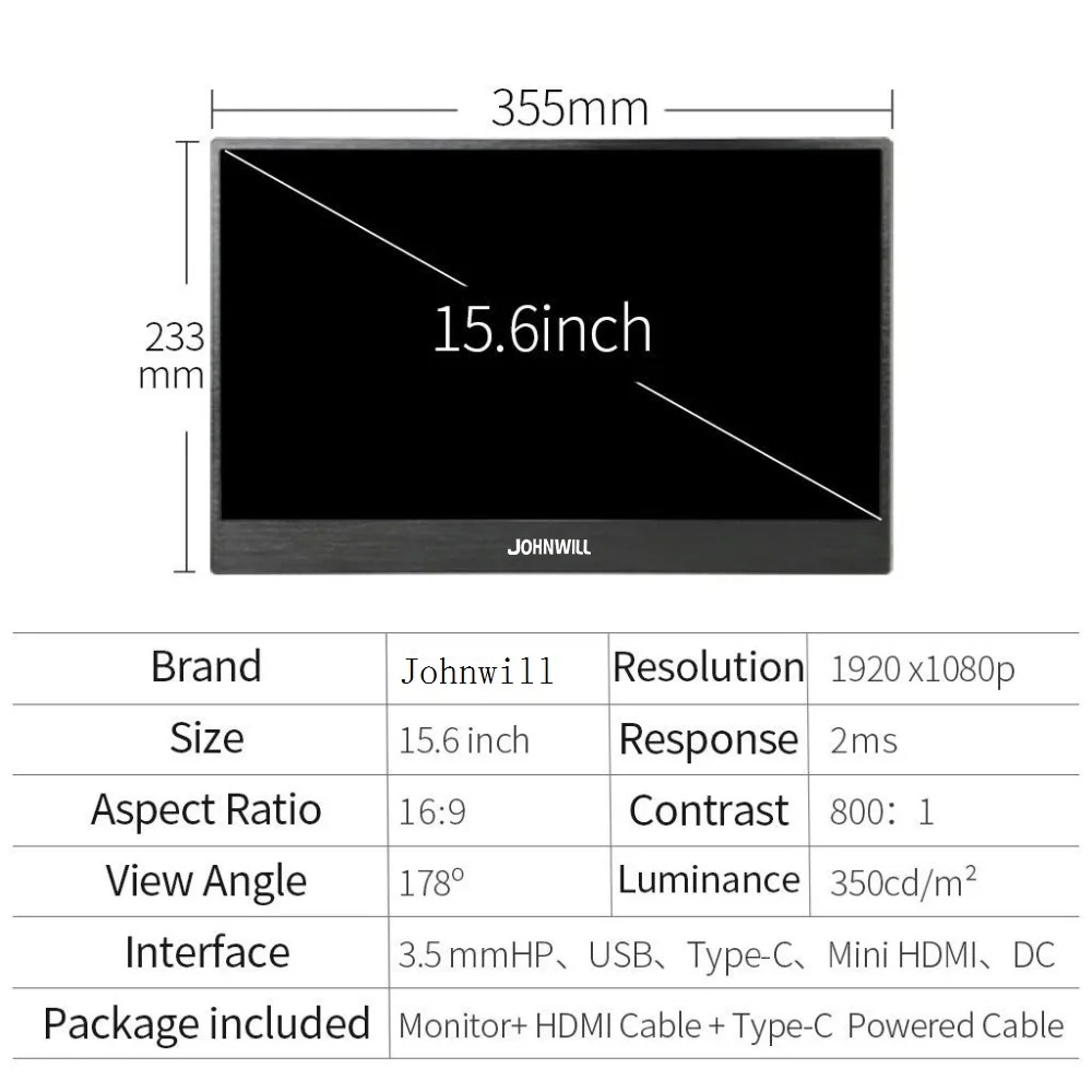 15,6 дюймов сенсорный экран HDMI 1080P портативный дисплей для ноутбука samsung DEX телефон xbox переключатель PS4 тип-c USB-C светодиодный игровой монитор