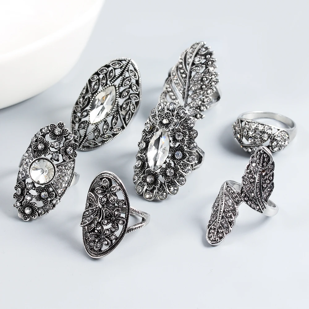 Кольцо в виде листьев стиле ретро|Кольца| |