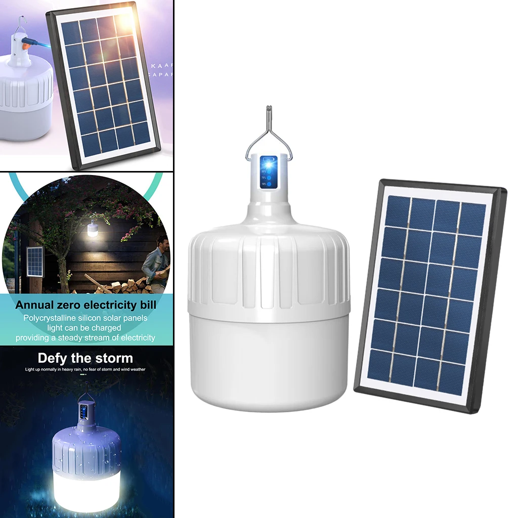 

Portable Camping Lantern Solar LED Light Bulb Emergency Lights for Climbing