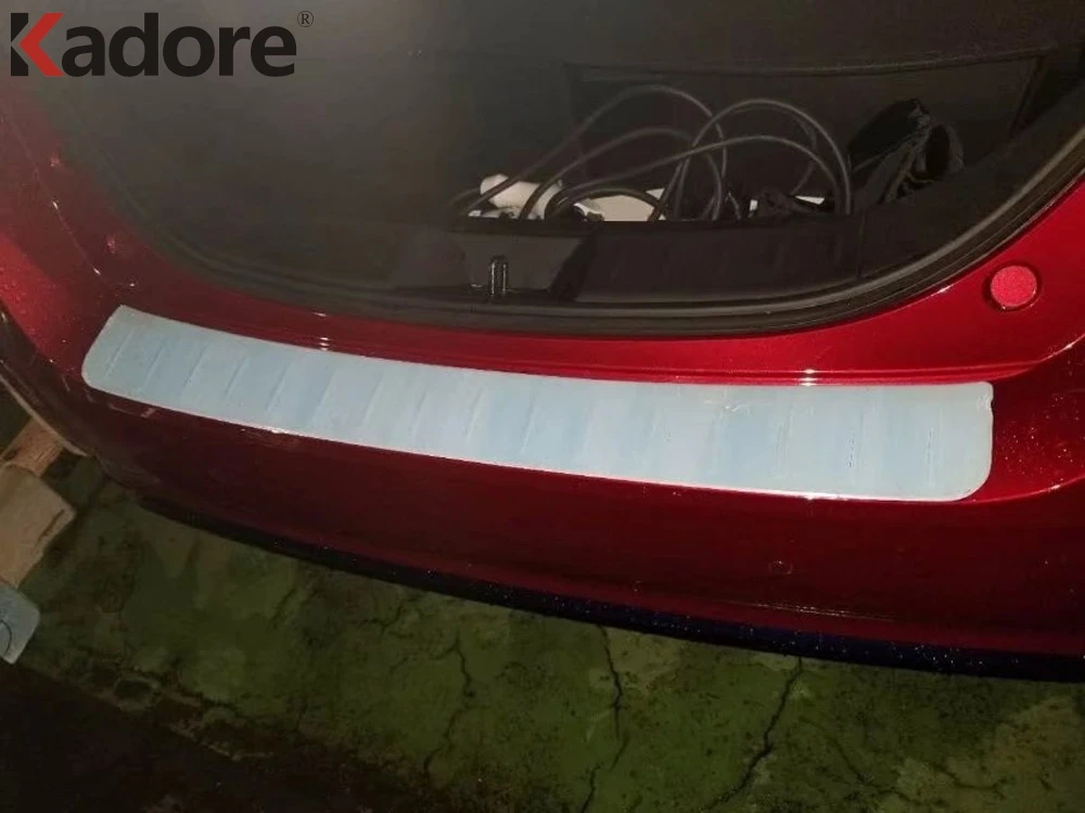 Наружная защитная накладка на задний бампер из нержавеющей стали для Nissan Leaf 2017 2018