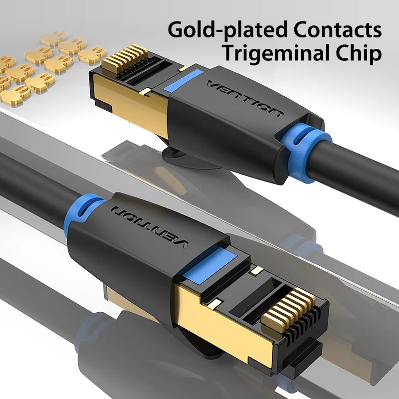 Ethernet-кабель Vention Cat8 RJ 45 сетевой кабель FTP Lan Кабель Cat 7 RJ45 Соединительный шнур 10 м/20