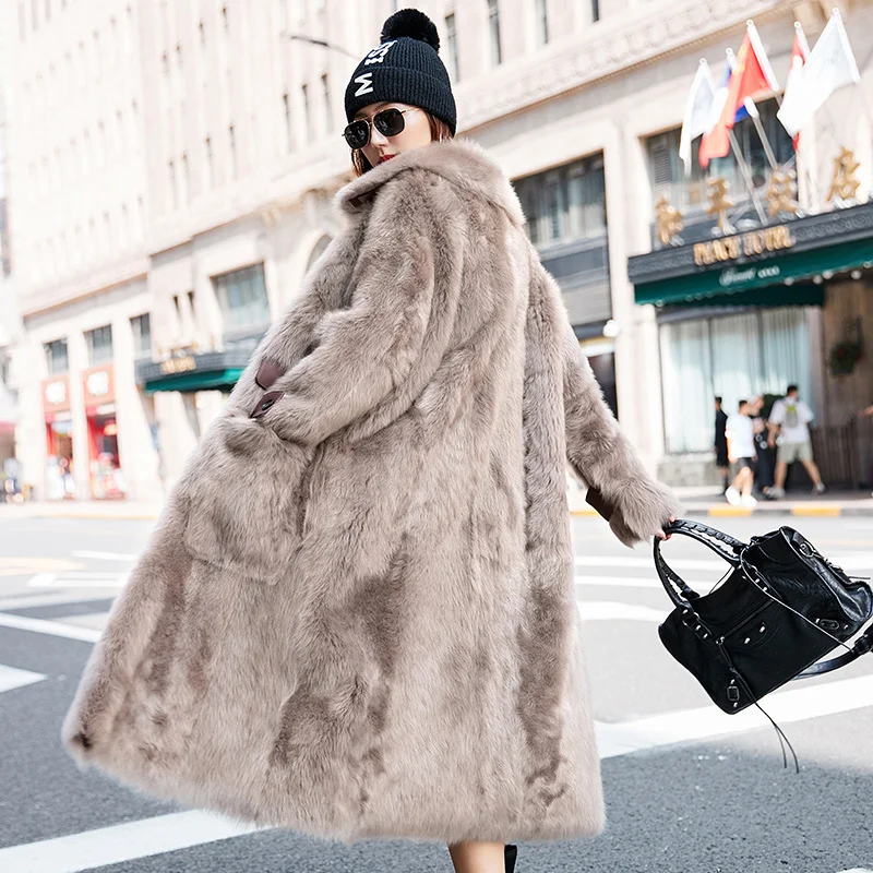 Пальто из натурального меха женская куртка натуральной кожи зимнее пальто