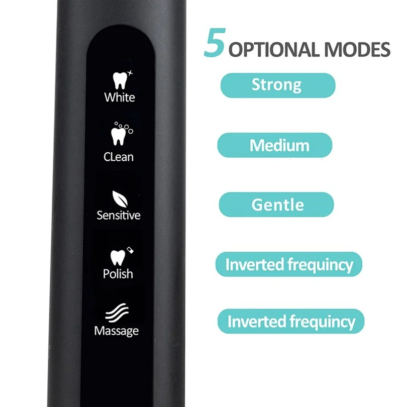 

Seago Electric Toothbrush Sonic Toothbrush Adults Oral Care Teeth Whitening Massage 5 Modes Waterproof Electric oral b sonic