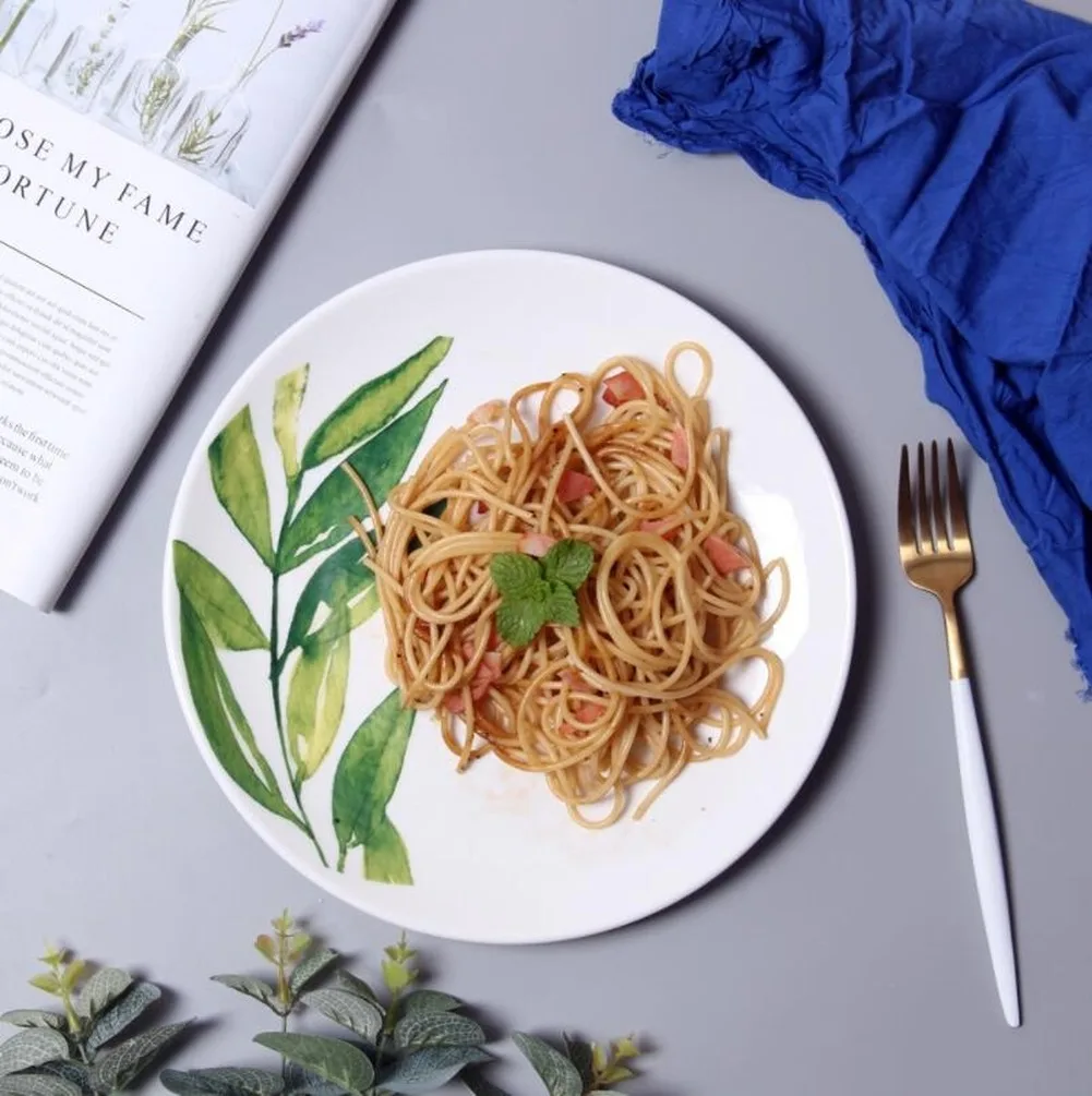 10 дюймов Европейская керамическая тарелка для стейка Западная еда Фруктовая