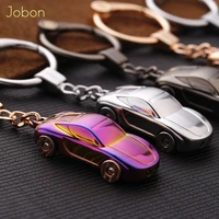 jobon high quality key chain led lights keychains custom lettering gift for car key ring holder bag pendant best gift for friend