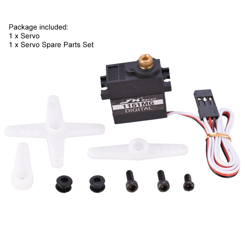 JX-Servo PDI-1151MG 3,6 KG, 6V, impermeable, n&uacute;cleo Digital, para helic&oacute;ptero, coche, Robot, barco-2