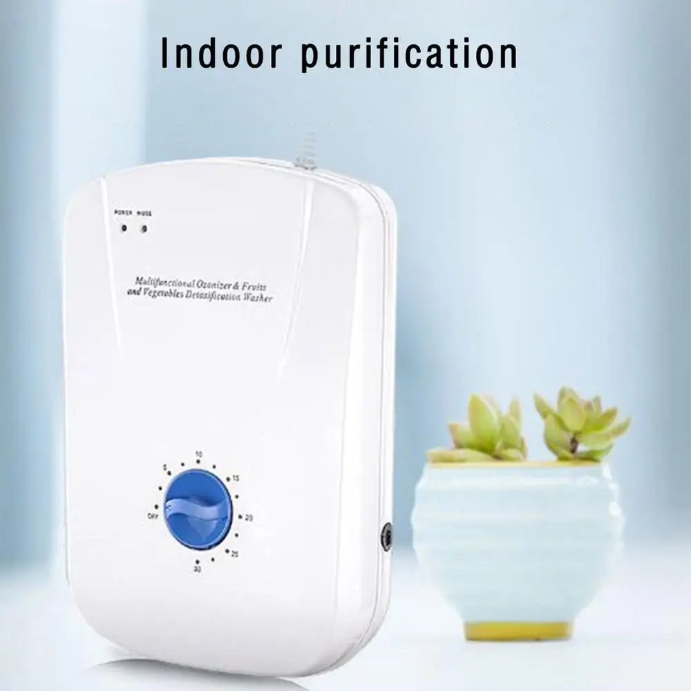 

High Quality 600mg/h 220V 110V Ozone Generator Ozonator ionizer O3 Timer Air Purifiers Oil Vegetable Meat Fresh Purify Air Water