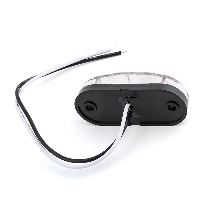 

2Pcs 12V / 24V LED Side Marker Lights Car External Lights Warning Tail Light Auto Trailer Truck Lorry Lamps White color