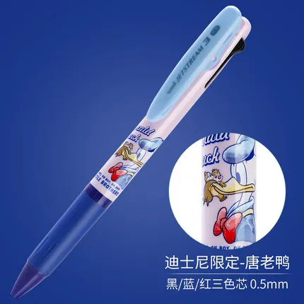 3 color D-D Японская шариковая ручка UNI, SXN-189DS, ограниченная серия, Дисней, Мультяшные узоры, масляная ручка, 0,5 мм, быстросохнущая, Винни Пух, митчемини - Цвет: 3 color D-D
