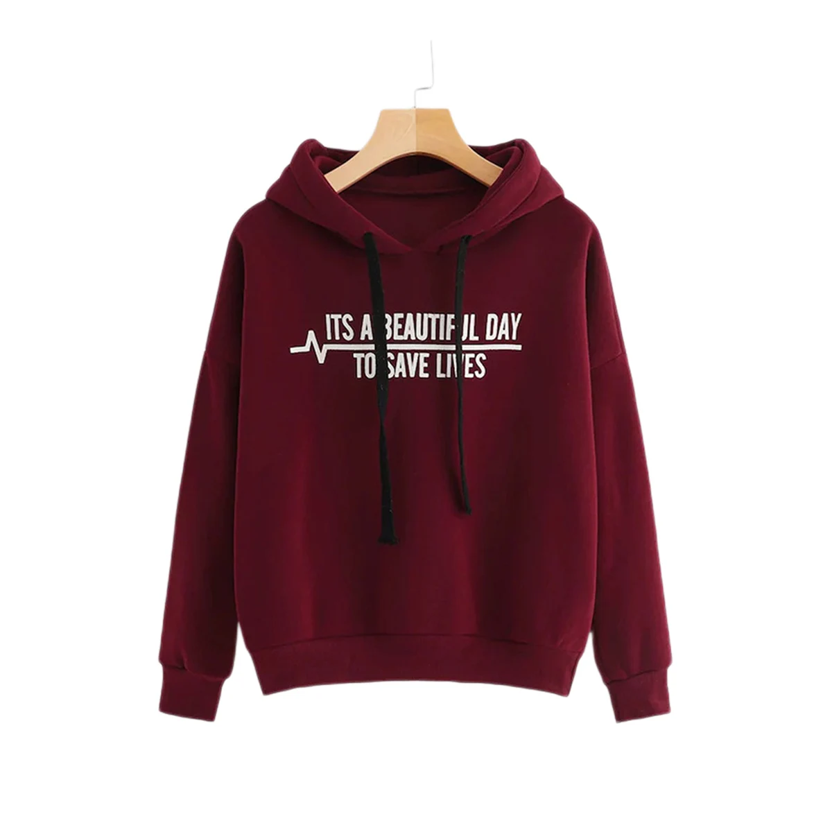

Women Letter Printed Soft Hoodies Long Sleeve Casual Style Clothes Streetwear Ladies Pullover Loose Breathable Sweatshirts