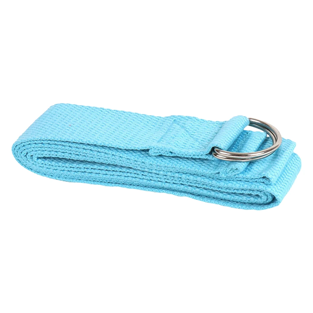 

183*3.8cm Multicolors Yoga Stretch Strap D-Ring Belt Fitness Exercise Gym Rope Figure Waist Leg Resistance Fitness Yoga Belt