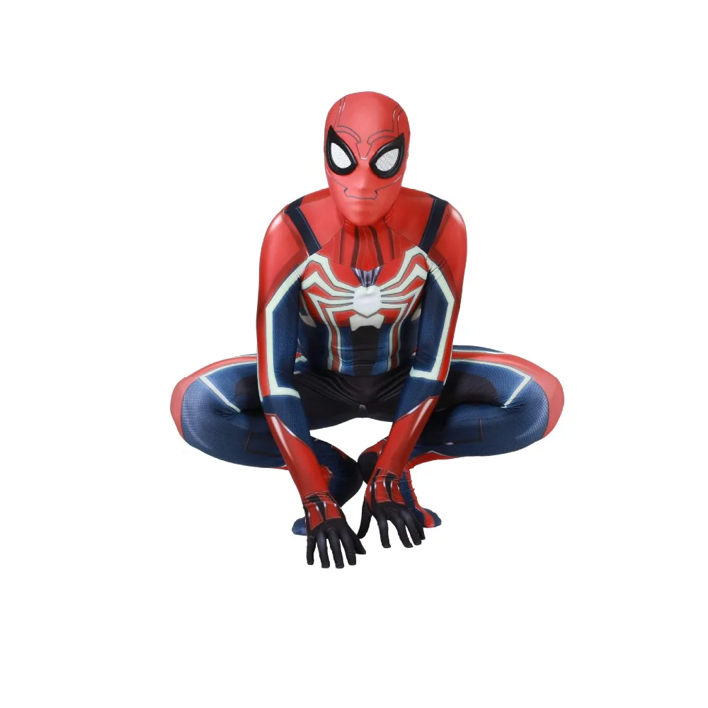 PS4 insomniac костюм Человека-паука новый комплект фильм косплей комбинезон на
