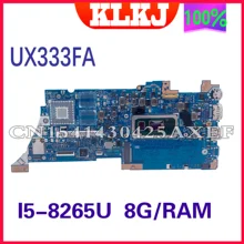 UX333FNmotherboard is suitable for Asus Zenbook UX333FA UX333FN U3300 original motherboard CPU I5-8265U RAM 8GB 100% working