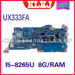 ux333fnmotherboard is suitable for asus zenbook ux333fa ux333fn u3300 original motherboard cpu i5 8265u ram 8gb 100 working free global shipping