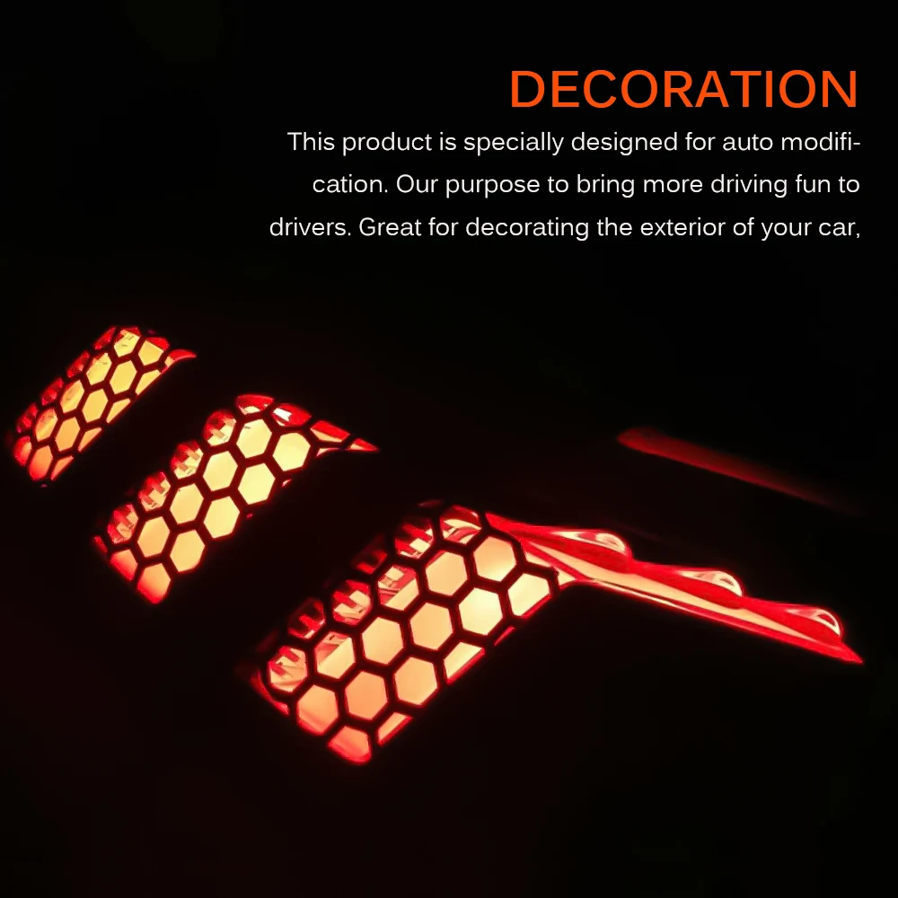 6 шт./компл. автомобиля задние светодиодные светильник Стикеры стайлинга