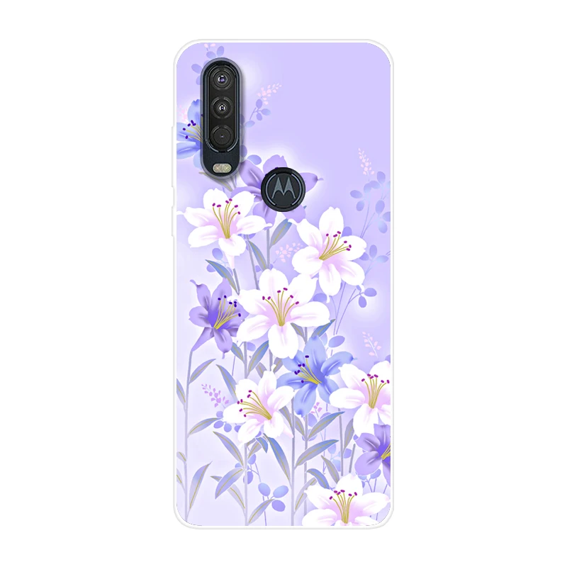 18 Для Motorola One Action чехол 6,3 ''мультяшная мягкая ТПУ Силиконовая задняя крышка для MOTO One Action OneAction чехол для телефона funda One Vision - Цвет: 18