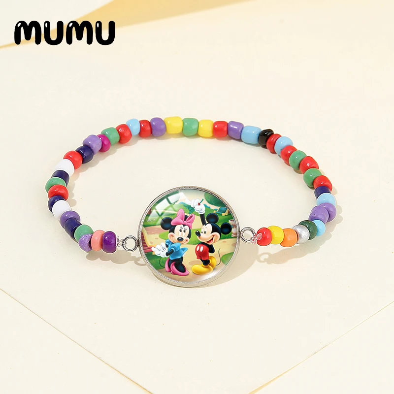 Новинка 2021 Микки и Минни фотография Дональд Дейзи фотобраслет стеклянный купол