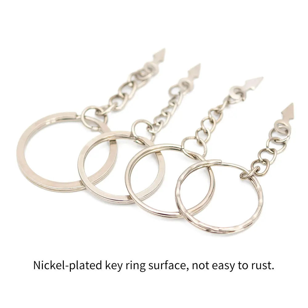 Никелевые брелки для ключей сделай сам 20 шт./компл. 25 мм 30 кольцо подвесной