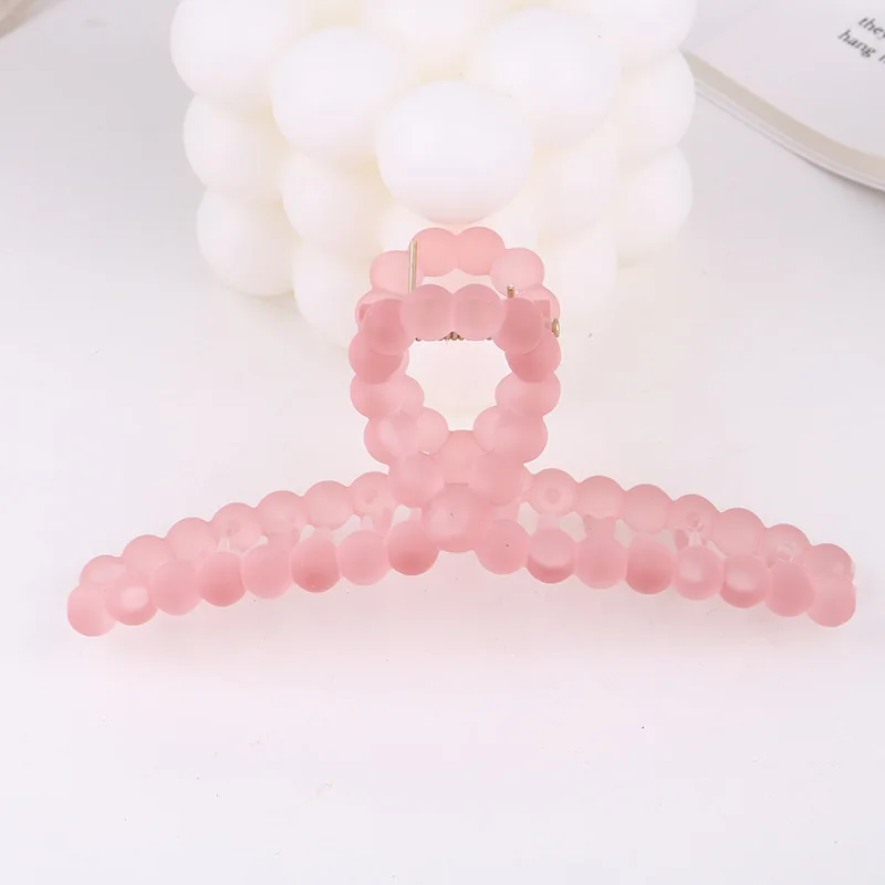 

New Women Candy Color Matte Hair Claws Ladies Hair Crab Hairpins Hairgrip Headwear Hair Accessories Barrettes Ladies Hair Clips