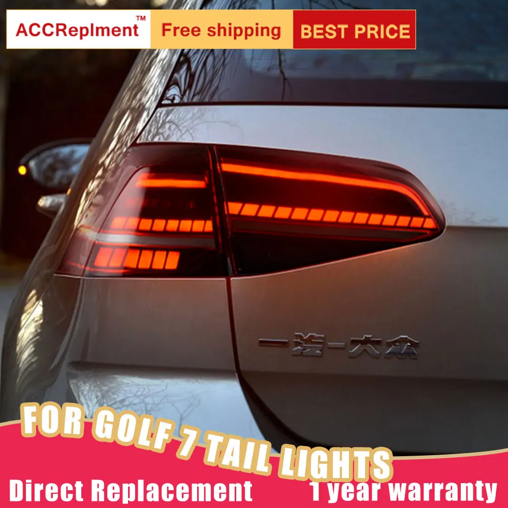 New LED Taillights Assembly For VW Golf 7 2014-2019 Rear Lamp Brake Reverse Light Back Up DRL Car Tail lights | Автомобили и