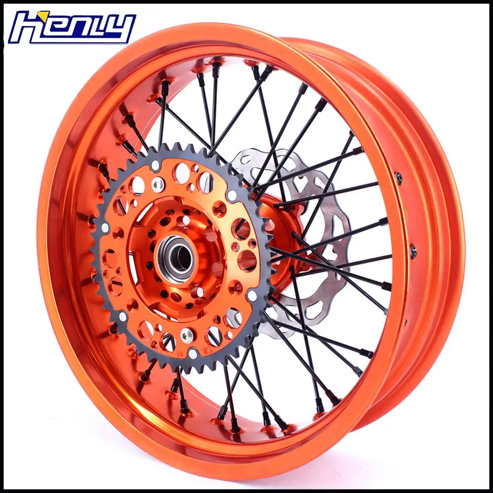 3,5/4,25 Supermoto полный колеса Supermotard диски набор для KTM SX SXF XC XCW XCF EXC EXCF 125 150 300 350 450 500 505 525