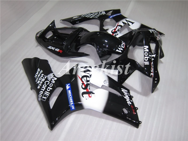 

Новый ABS весь мотоцикл обтекатели комплект подходит для Kawasaki Ninja ZX-6R 636 zx6r 2003 2004 03 04 Кузов набор nice west