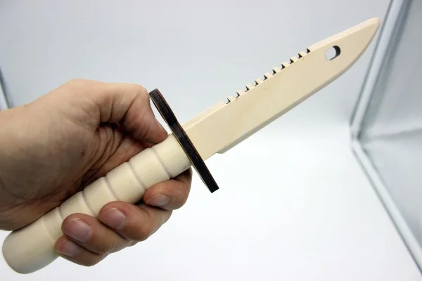WOODFUN Штык нож M9 bayonet деревянный под роспись|Игрушечное оружие| |