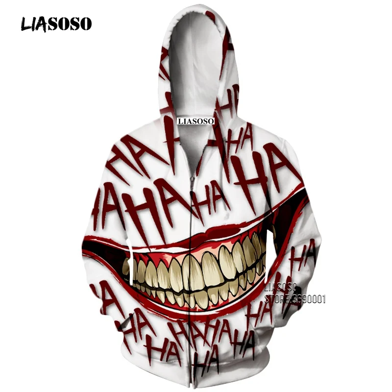 LIASOSO 3D принт Для мужчин женщин Джек " Джокер "рта под названием Нана venom