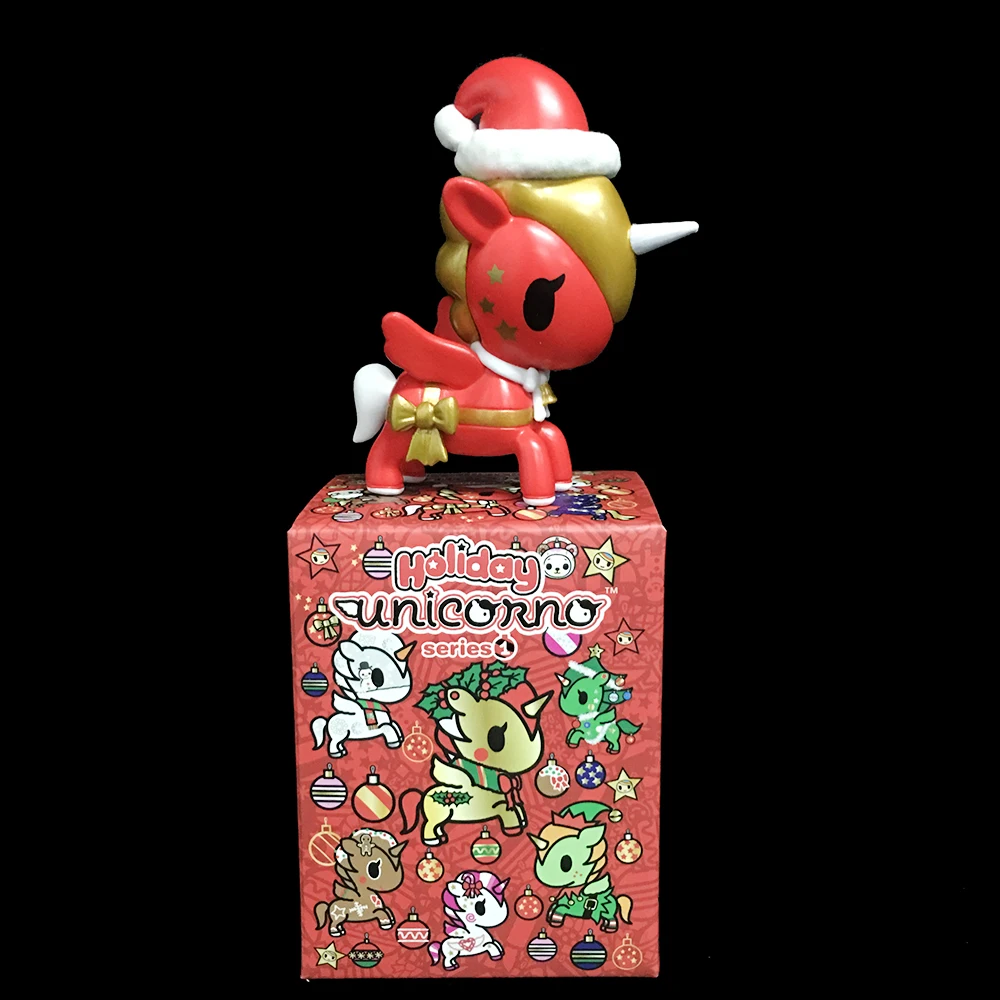 Оригинальный tokidoki Unicorno Рождественская серия Санта Клаус Олень глухая Коробка