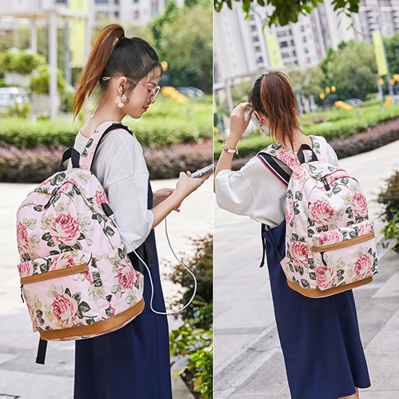 3 шт. школьный рюкзак для девочек подростков сумка обеда кошельки портмоне легкий