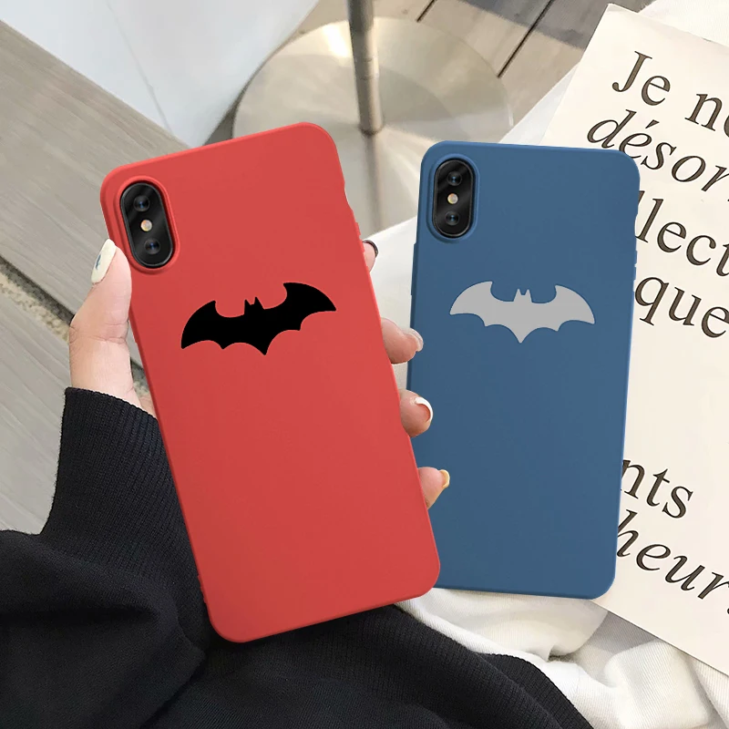 Чехол для телефона с изображением героев мультфильма «Бэтмен» для iPhone XS MAX 11Pro XR X 7 8 6s Plus Super Hero, мягкая Матовая силиконовая задняя крышка, тонкий Чехол