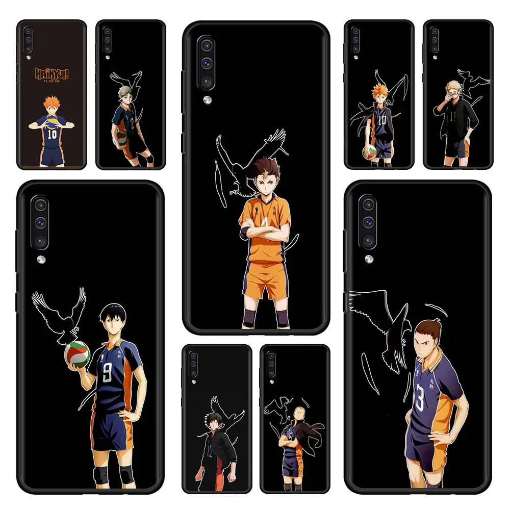 

Cartoon Haikyuu Phone Case Cover for Samsung Galaxy A50 A70 A10 A30 A20e A20s A10s A40 A90 A10e A80 A60 Black Soft Funda Coque