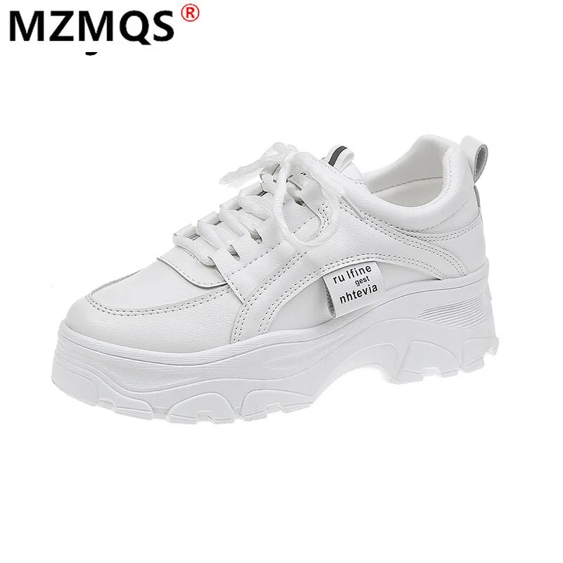 

New Summer White Mesh Women Sneakers Fashion Thick Bottom Womens Platform Sneakers Casual Shoes Zapatos De Mujer Plus Size 40