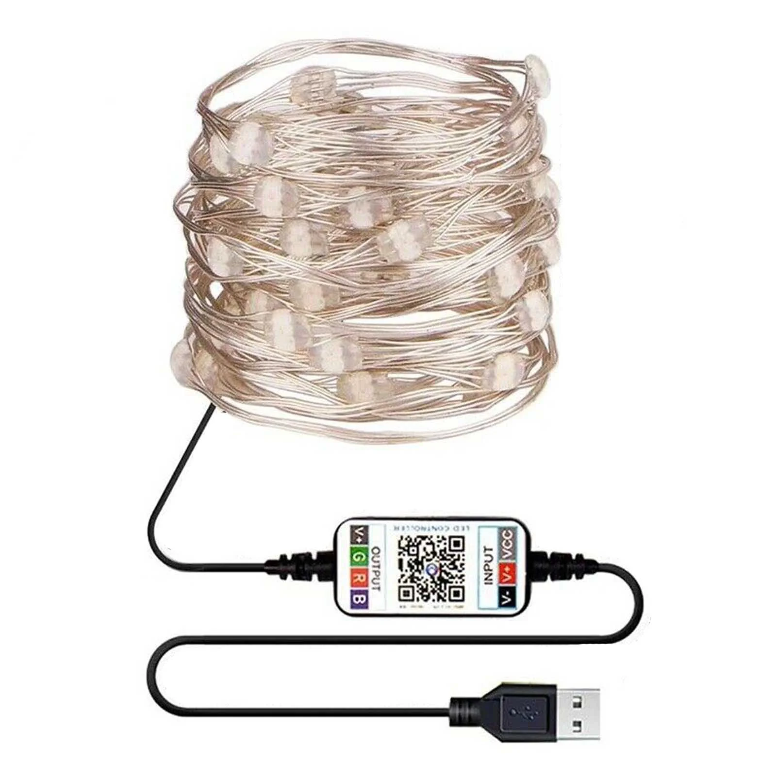 

2/5/10/15/20 M Christmas Tree Bluetooth Led String Lights Smart Lamp Gifts New Year Party & Holiday DIY Decorations