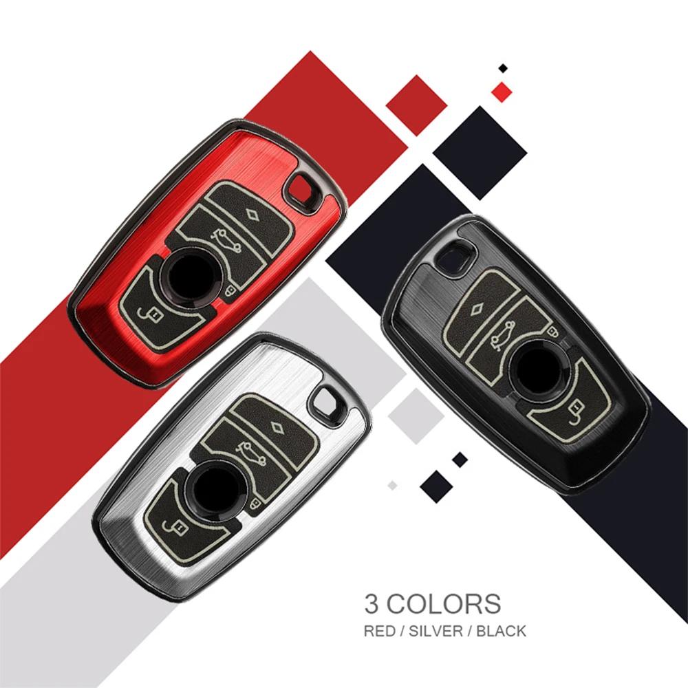 

Aluminum Alloy Car Key Case Cover Fob Skin For BMW 520 525 F30 F10 F18 1 3 5 7 Series X3 X4 M3 M4 M5 E34 E36 E90 Car Accessories