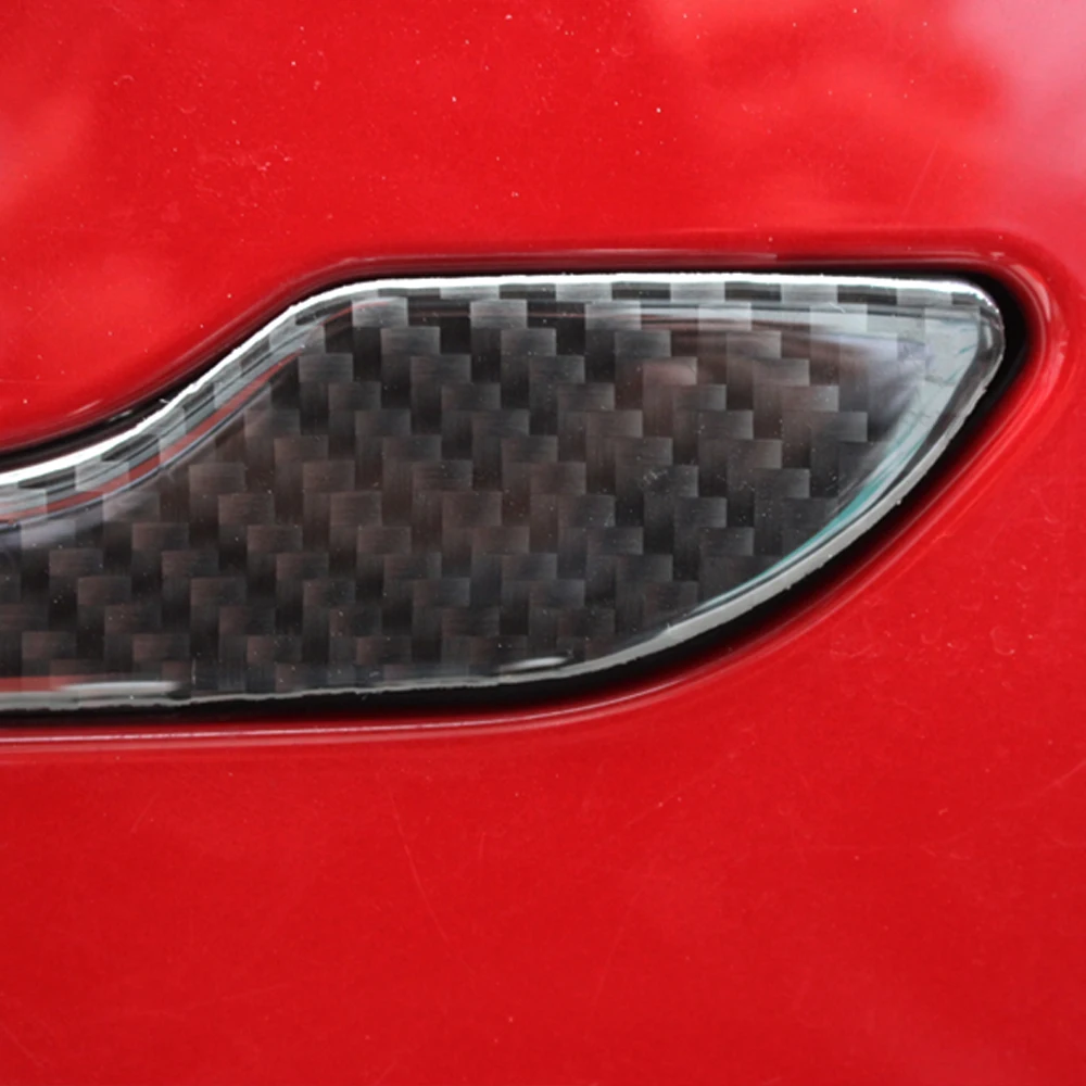 4 шт. Обложка из углеродного волокна для Tesla Model 3